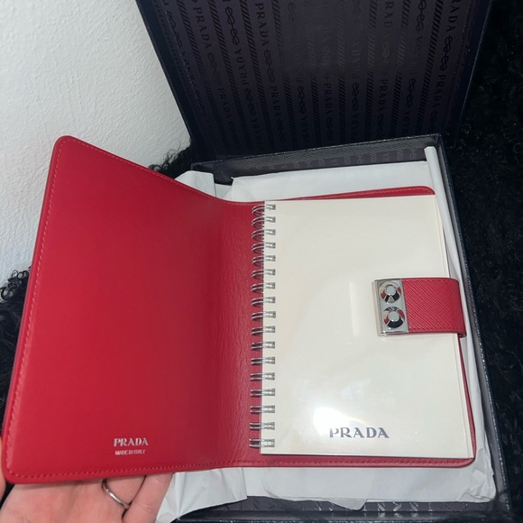 Prada Elektra Saffiano Notebook/Agenda Cover Red - Picture 2 of 12